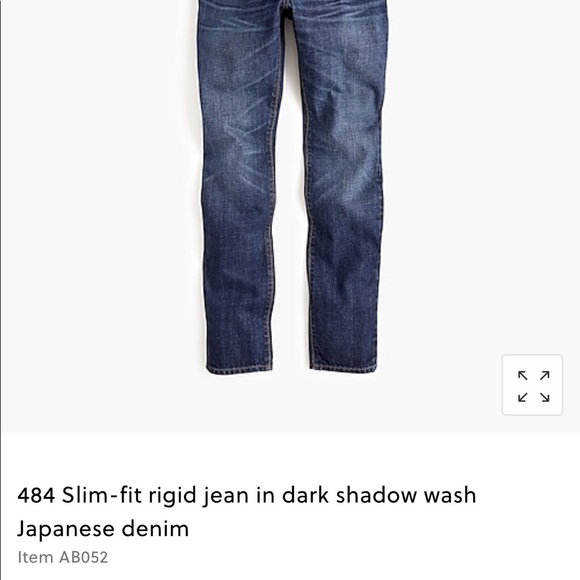 J.Crew 100% Cotton 484 Slim-Fit Rigid Jean - Picture 2 of 9